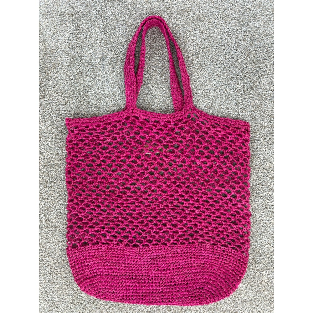 Beyond The Beach BTB Los Angeles Sunday Market Morning Tote‎ Bag in Bright Pink